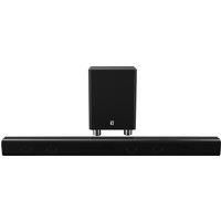 Majority K2 150W Soundbar Surround Sound System - Wireless Subwoofer - Bluetooth - HDMI ARC (CEC) - Large Remote Control - AUX - USB - FM Radio - Optical Input - includes RCA + HDMI cables (Black)