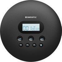 Oakcastle CD100 Personal Retro Portable CD Player with Bluetooth, Small Compact Disc CD Walkman with In-Car Aux Cable compatibility, 12 hr Battery & Anti-Shock Protection, Headphones included (Black)