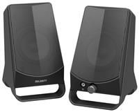 Majority DX10 USB Powered Wired Mini Speakers for PC Desktop, Ideal Small External Desk or Gaming Speakers for Laptop/Computer Monitor, Connect via AUX/3.5mm Plug to TV/Computer, 10W power