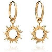 Rachel Jackson London Eternal Sun Mini Hoop Earrings - Gold