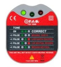 TIS 1000 Electrical 230V 13A Plug In Socket Tester With Sounder Buzzer