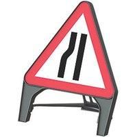 Melba Swintex Q Sign "Road Narrows Left" Safety Sign