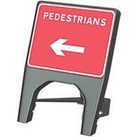 Melba Swintex Q Sign Rectangular "Pedestrian Left" Traffic Sign 610 x 775mm (3034V)