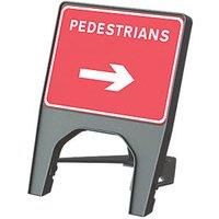Melba Swintex Q Sign Rectangular "Pedestrian Right" Traffic Sign 610mm x 775mm (6654V)