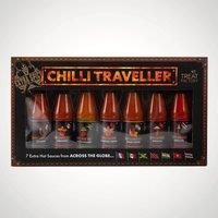 7 Bottle of Hot Sauce Packed in Window Box