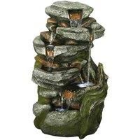 Bermuda Stone Falls Water Feature with Pump Beautiful Garden Environment