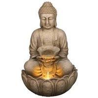 Bermuda Buddah Sitting Mains Powered Water Feature