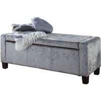 Verona Ottoman Bench Blanket Box - Crushed Velvet