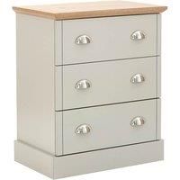 Kendal Grey & Oak Country Style Bedroom Furniture - Bedside, Chests, Wardrobes