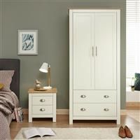 Lancaster Grey Cream Bedroom Furniture Sets Wardrobe Chests Bedside