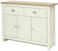 Lancaster Living Room Range - Tables Sideboard Tv Cabinets - Cream/Grey & Oak