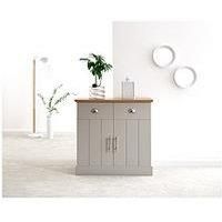 Kendal Compact Sideboard Grey Oak colour top