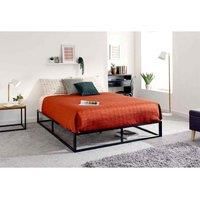 PLATFORM BED FRAME METAL 4FT SMALL DOUBLE 4FT6 DOUBLE 5FT KING SIZE BED BLACK