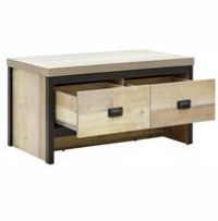 GFW Limited BOSTON 2 DRAWER COFFEE TABLE OAK