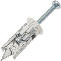 Corefix Spike Heavy Duty Plasterboard Fixings 24 Pack, DIY Kit with M5x40mm Screws. Easy to Install with NO Drill Required. Drywall Anchor, Wall Plug Alternative Suitable for All Plasterboard Types.