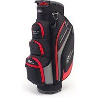 PowaKaddy Unisex 2022 Premium Golf Cart Bag - Black/Gun Metal/Red - One Size