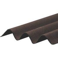 CorrapolBT Brown Bitumen Corrugated Roofing sheet (L)2m (W)930mm (T)2mm