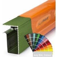 Alupave Fireproof Flat Roof and Decking Side Gutter Powder Coated - 2m