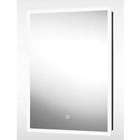 Rectangular LED Recessed Bathroom Mirror Cabinet with Shaver Socket 700 x 500mm  Sensio Eclipse
