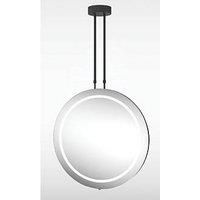 Round LED Bathroom Ceiling Hanging Mirror with Demister  600mm  Ivy