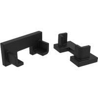 Tamworth Black End Caps for Surface Mounted Profiles (2 end caps)