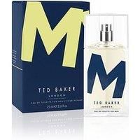 Ted Baker M Eau De Toilette, Crisp and Clean Fragrance with Unique Notes of Tonka Bean and Sensual Grey Musk with a Rich Woody Base, An Aromatic Mark of Distinction for Men 75ml