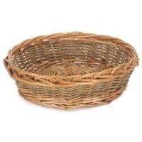 Wicker Unpeeled Willow Round Tray
