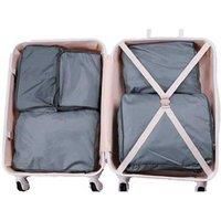 5 Pieces Travel Luggage Organiser  Black | Wowcher