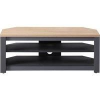 TNW Memphis Corner TV Stand For Up To 50 inch TVs - Grey and Oak
