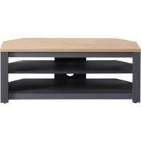 TNW Memphis Corner TV Stand For Up To 60 inch TVs - Grey and Oak