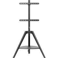 TTAP Tripod TV Stand with Shelf for up to 65 inch TVs - Black