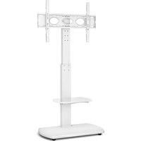 TTAP FS1-WHT TV Stand with Height Adjustable Swivel Bracket for up to 55 inch TVs - White