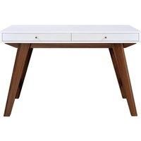 TTAP Florence Home Office Desk - White & Brown
