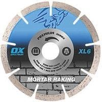 OX Trade XL6 Masonry Mortar Raking Diamond Blade 115 x 22.23mm (690HP)