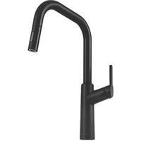 Clearwater Santor SAN20MB Single Lever Tap with Twin Spray Pull-Out Matt Black (217FJ)