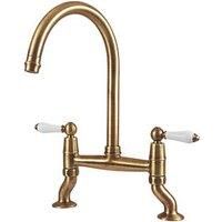Clearwater Elegance Dual-Lever Mixer Tap Brushed Bronze PVD (826FJ)