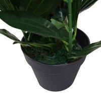 Leaf Design UK Realistic Large Artificial Foliage Plant with Pot, Evergreen, 70cm