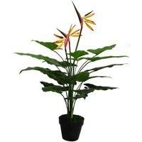 Leaf Design UK Artificial Bird of Paradise Plant (Strelitzia), 70cm Yellow