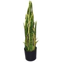 Leaf Artificial Tropical Snake Plant, 55cm Sansevieria