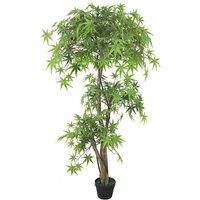 Leaf Palm Floor Tree in Pot 150cm H X 50cm W X 50cm D