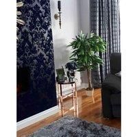 Leaf Design UK Artificial Mango Plant/Tree, Green & Gold, 120cm