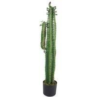 Leaf Design UK Artificial Cactus in Black Pot, 110cm