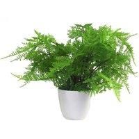 Leaf Artificial Plant with Pot, Lady Fern, 30cm