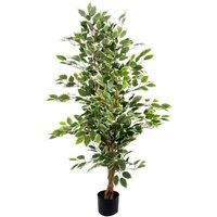 Leaf Realistic Artificial Ficus Tree/Plant, 130cm White