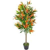 Leaf Realistic Red Robin Artificial Ficus Tree/Plant