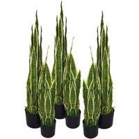 Leaf Design Tropical Artificial Plants, 90cm Sansevieria Trifasciata