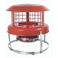 Colt Cowls High Top Flex Chimney Liner Cowl 5" - 125mm in Terracotta Stainless Steel