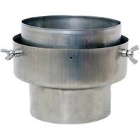 Colt Cowls Increasing Stove Pipe To Flex Adapter (MR) 5"/125mm - 6"/150mm Stainless Steel