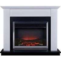 Suncrest Antigua Fireplace Suite with White Surround