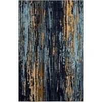 Green Decore Vernal Leticia Machine washable, Non Shedding, Non Slip Runner Rug for Living Room, Bedroom, Dining Room, Hallway, Entryway and Kitchen - Dark Blue/Light Blue/Yellow, 76 cm x 243 cm